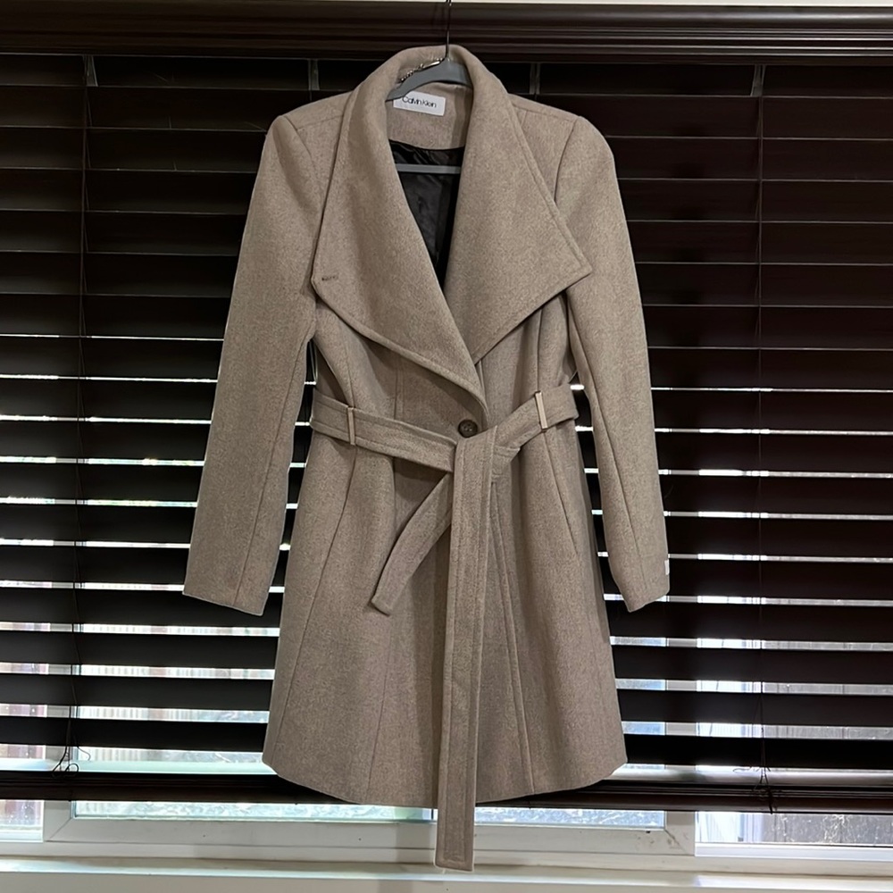 Calvin Klein wrap coat